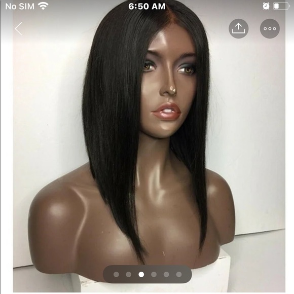 Lace front blk bob